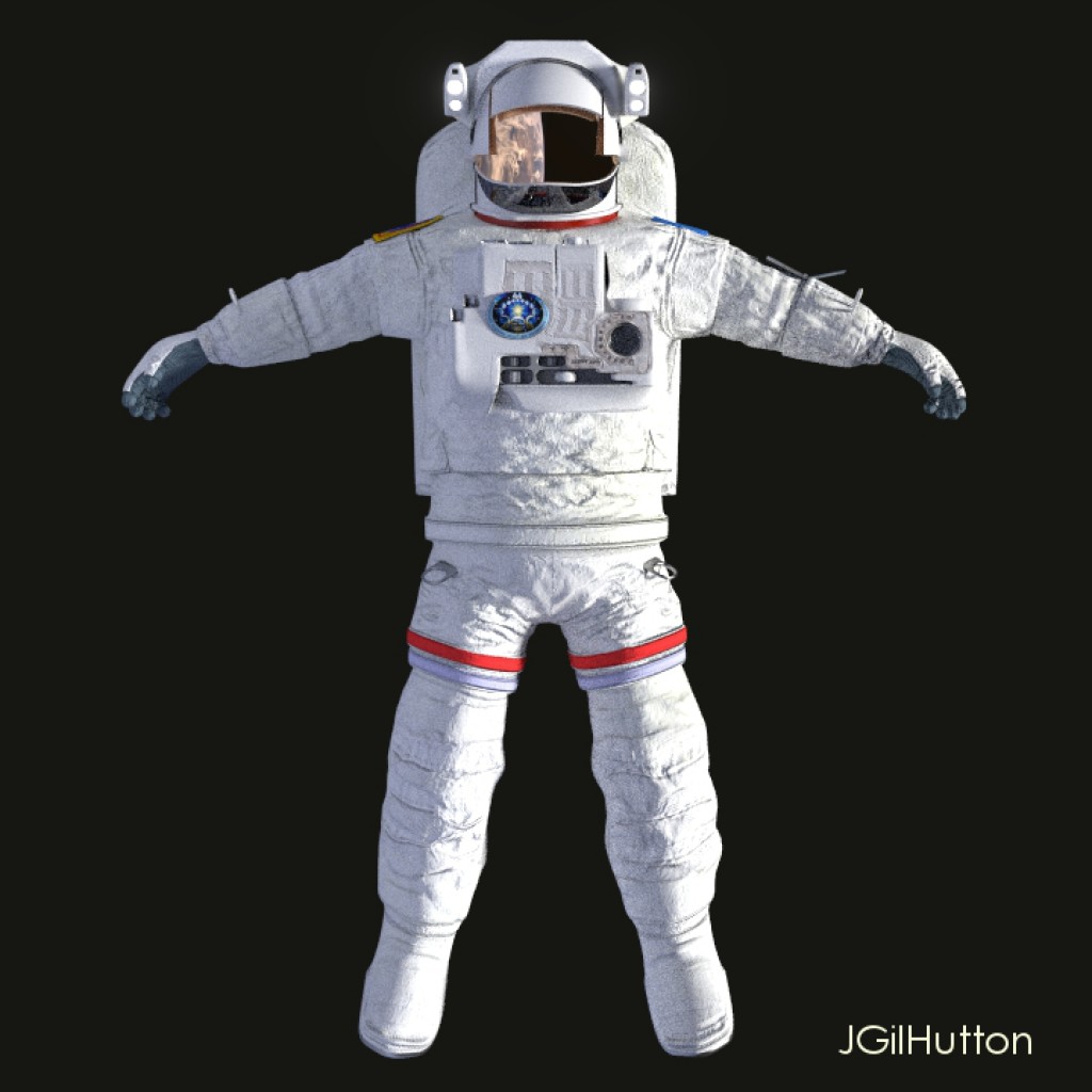 Astronaut - EMU suit - Rigged preview image 1
